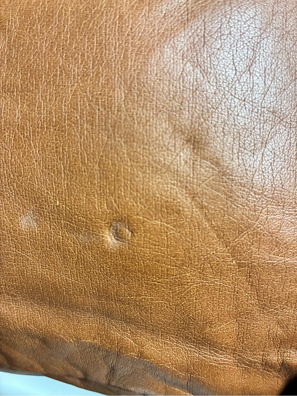 Vintage Y2K Mudd Brown Vegan Leather Fox Patch Backpack Bag Book Bag